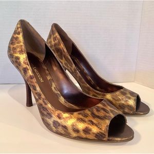 Enzo Angiolini Heels Leopard Print BNIB Leather Size 8